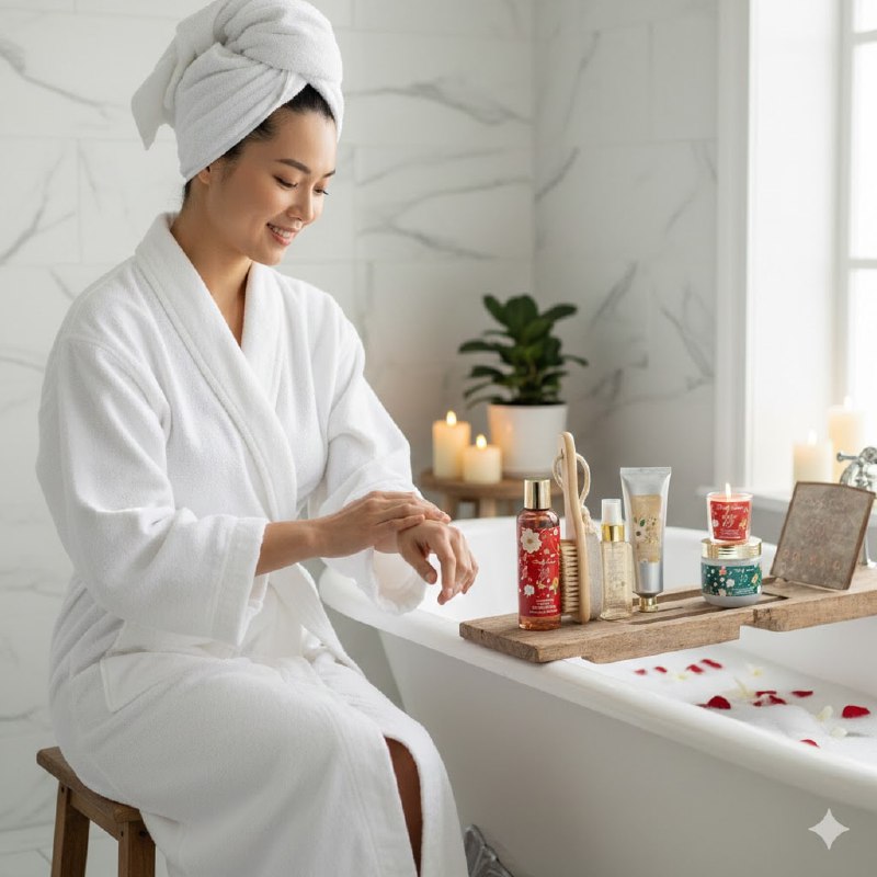 SET DE CUIDADO CORPORAL DE BAÑO DE ACEITE DE JOJOBA Y ARGAN, EXFOLIANTE 120ML, GEL DUCHA 150ML, CREMA MANO 70ML, SPRAY CORPORAL 60ML, VELA AROMATICA, CANASTA Y LIMA PIES BODY SENSE AMBER 69