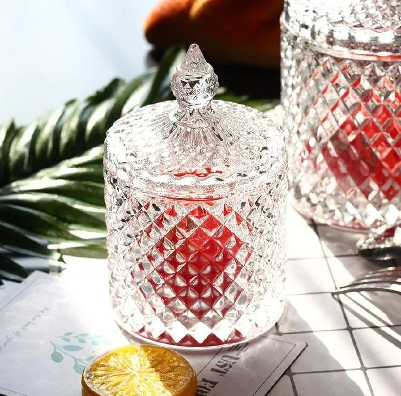 RECIPIENTE AZUCARERA DE CRISTAL DELI GLASS 8X9CM