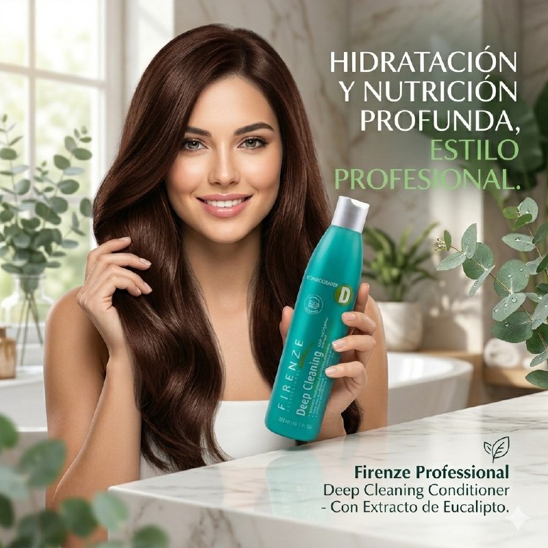 SHAMPOO DE LIMPIEZA PROFUNDA CON EXTRACTO DE EUCALIPTO DE EFECTO REFRESCANTE FIRENZE 300ML