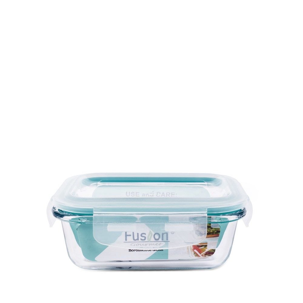 RECIPIENTE PANA PARA ALIMENTOS DE VIDRIO HERMETICA FUSION GOURMET 15X11X5CM