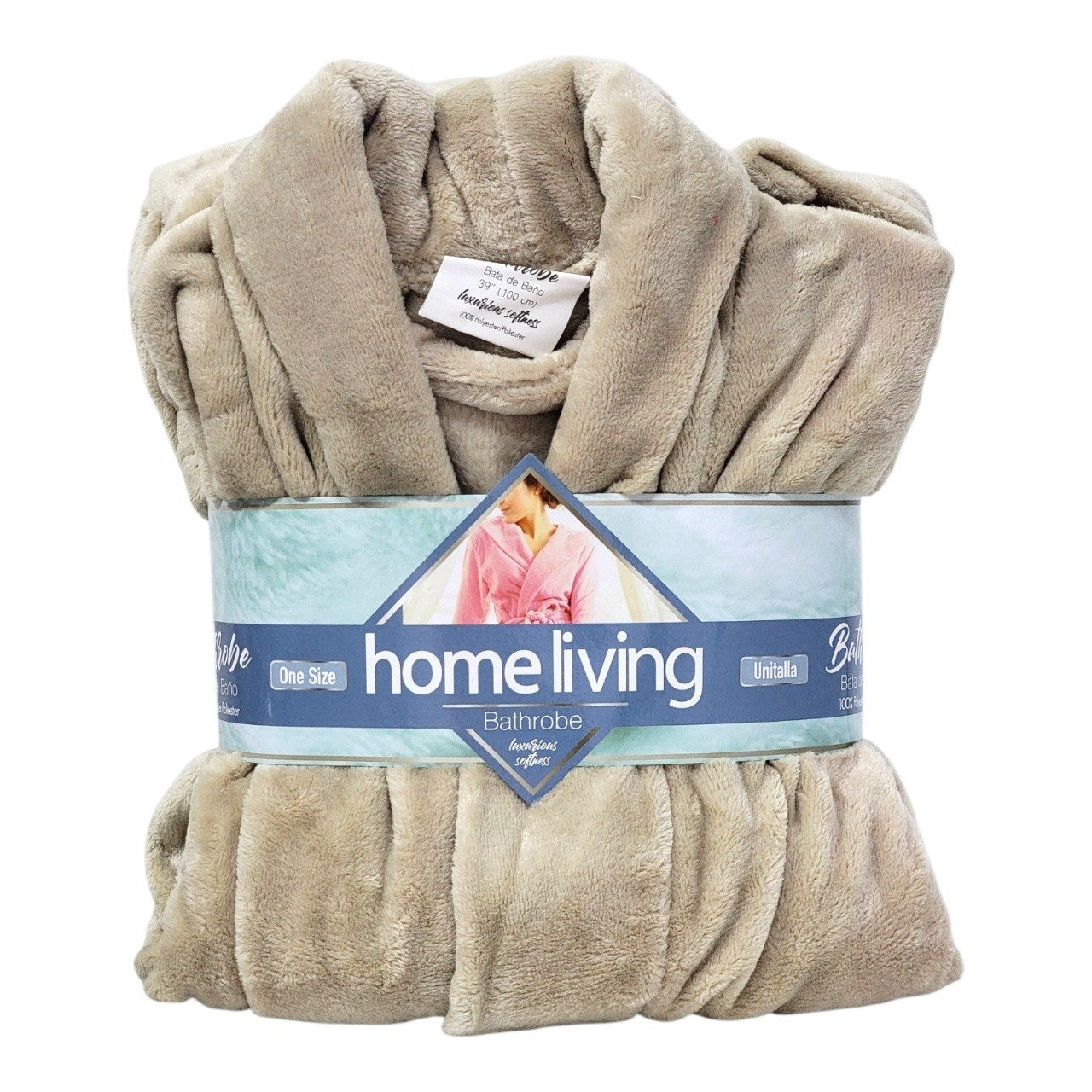 BATA DE BAÑO PREMIUM UNITALLA HOME LIVING 100CM