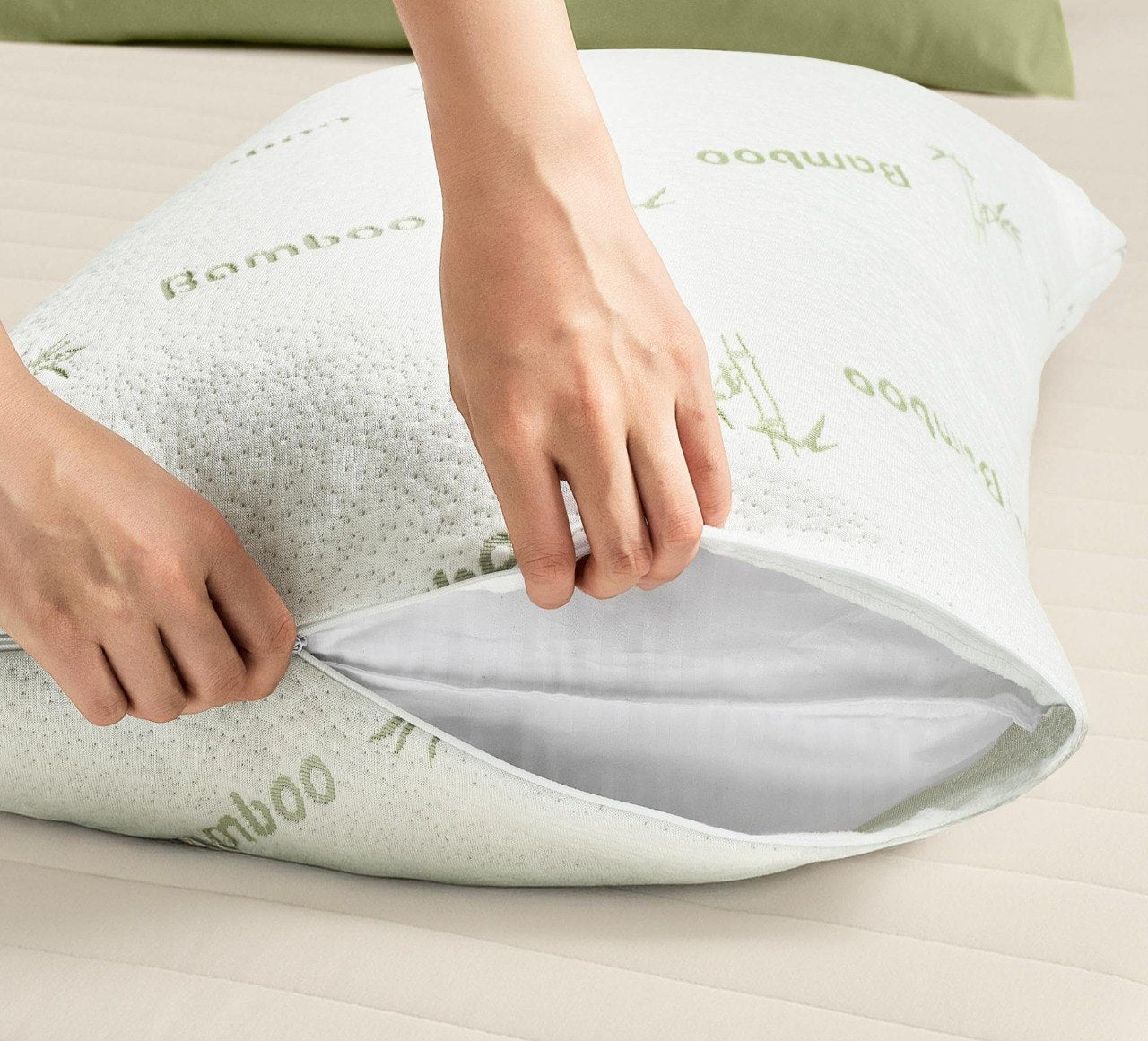 SET DE ALMOHADAS CON TECNOLOGIA DE BAMBU TAMAÑO QUEEN 2UND HOME LIVING 70X50CM