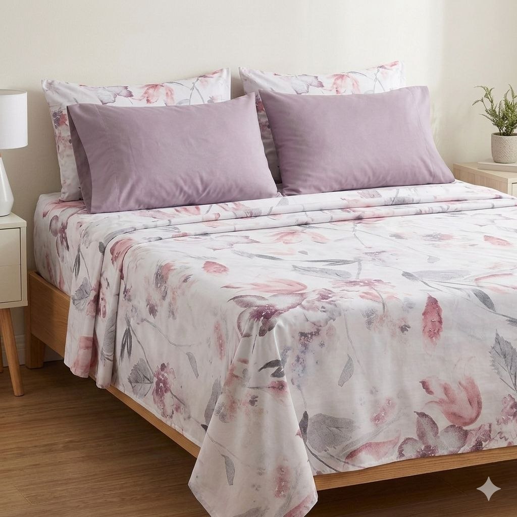JUEGO DE SABANAS TAMAÑO MATRIMONIAL 6PCS BARBARA HOMES