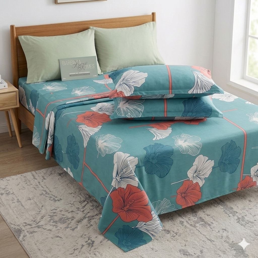 JUEGO DE SABANAS TAMAÑO MATRIMONIAL 6PCS BARBARA HOMES