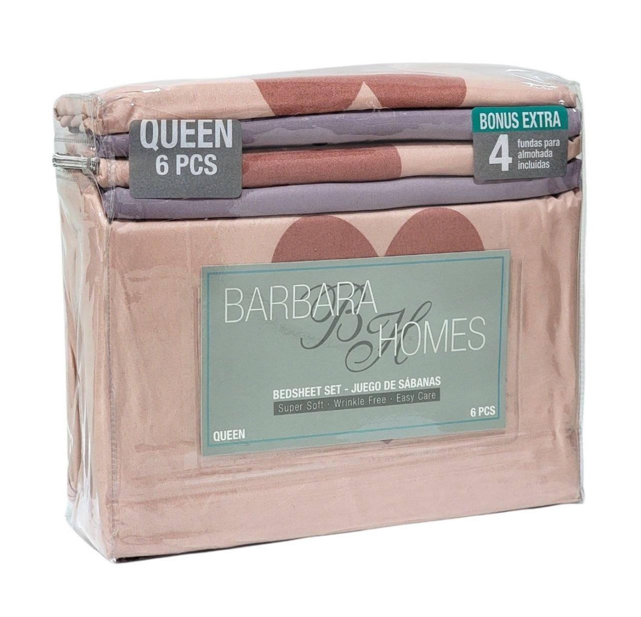 JUEGO DE SABANAS TAMAÑO QUEEN 6PCS BARBARA HOMES