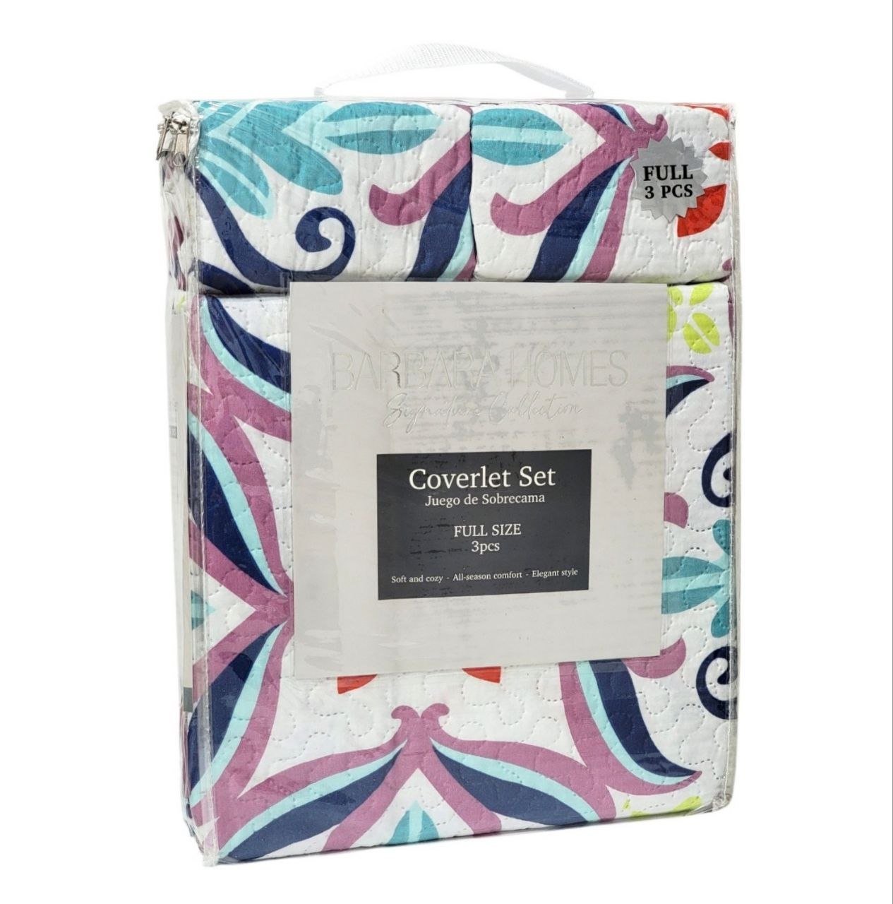 JUEGO DE SABANAS TIPO EDREDON TAMAÑO FULL 3PCS BENELI HOME