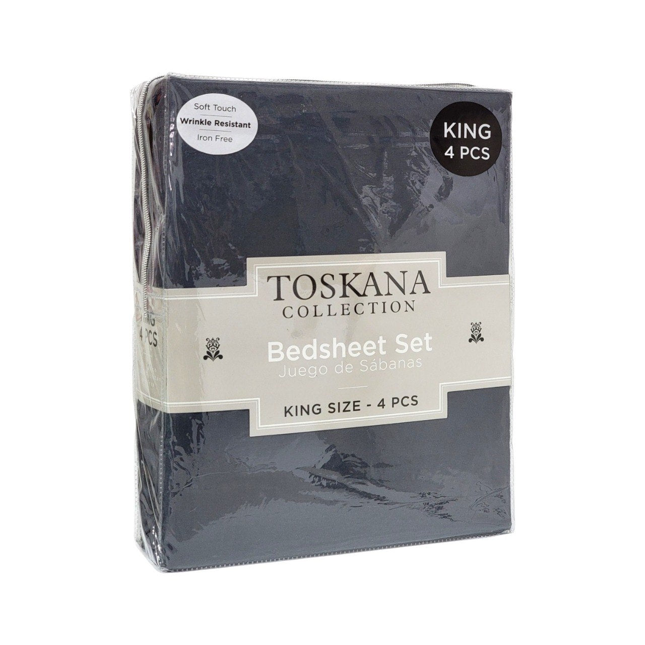 JUEGO DE SABANAS DE LUJO TAMAÑO KING 4PCS TOSKANA COLLECTION