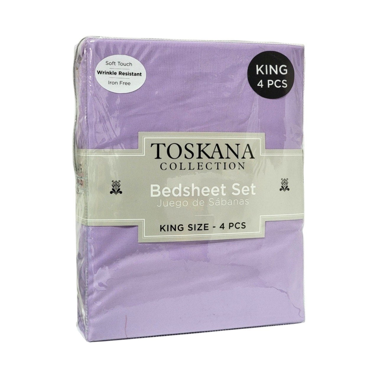 JUEGO DE SABANAS DE LUJO TAMAÑO KING 4PCS TOSKANA COLLECTION
