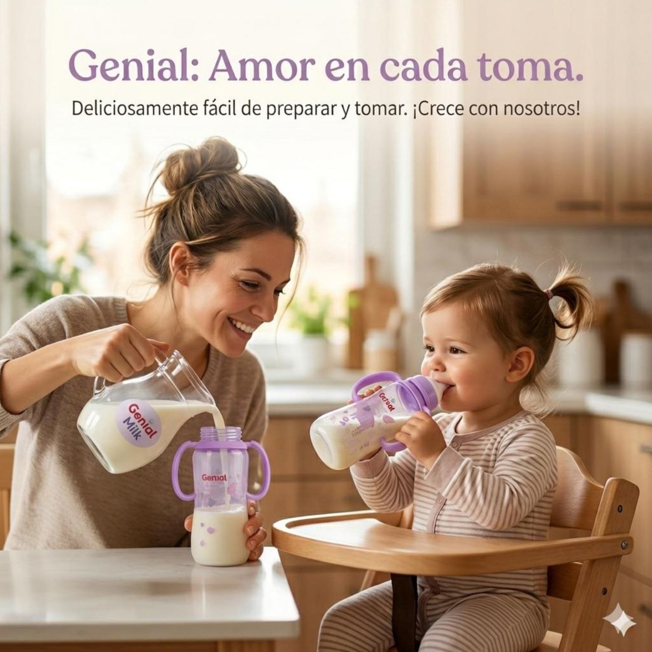 SET DE BIBERONES DE APRENDIZAJE CON ASAS PARA BEBES GENIAL 240ML