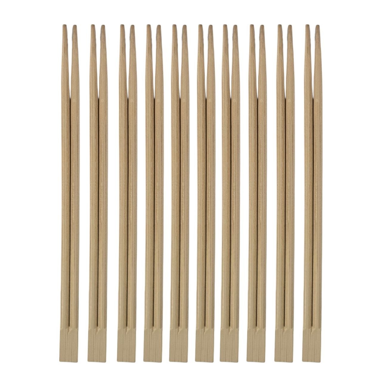 SET DE PALILLOS TRADICIONALES DE BAMBU 10UND EXCALIBUR 23CM