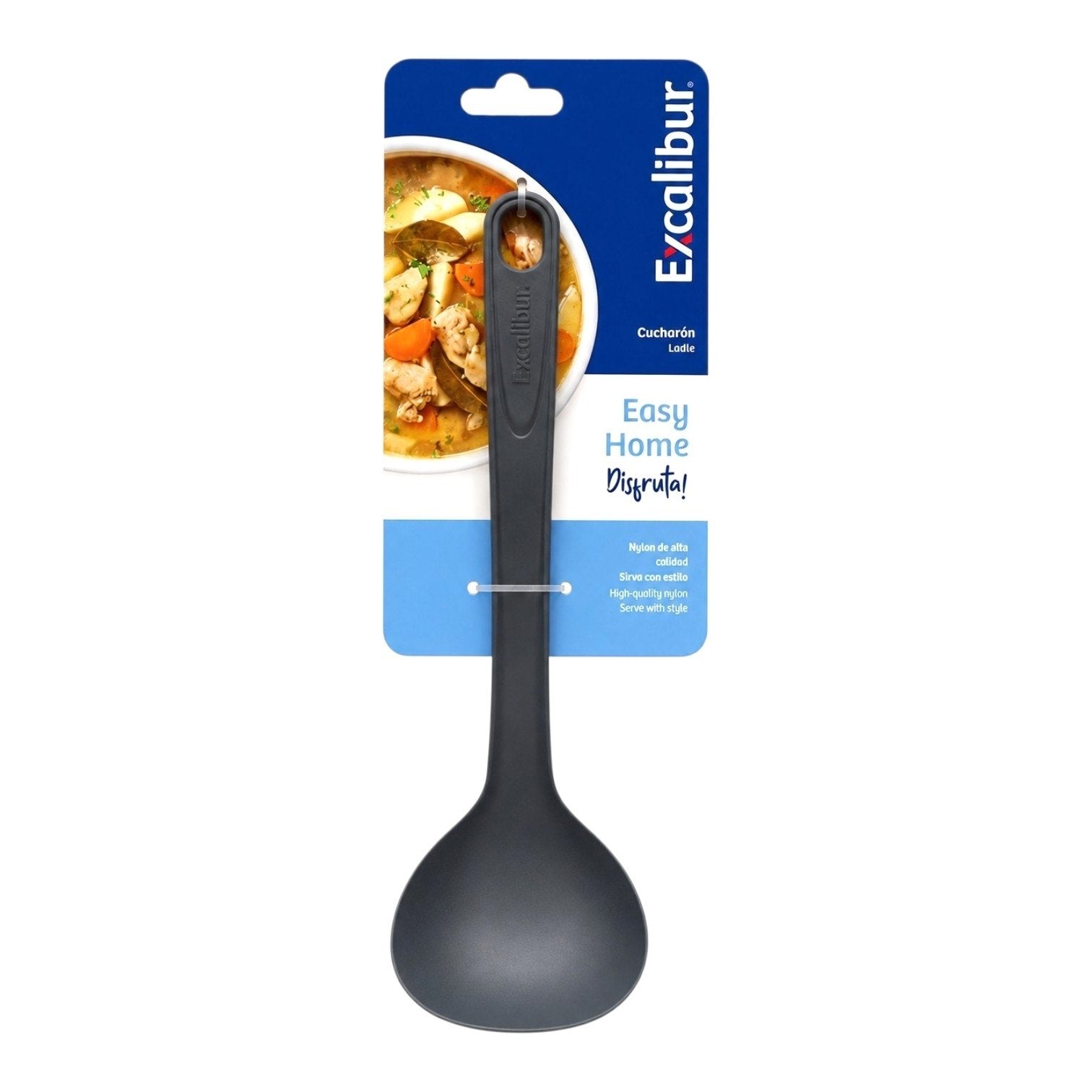 CUCHARON DE COCINA PARA SOPA ANTI-RAYONES EXCALIBUR 30CM