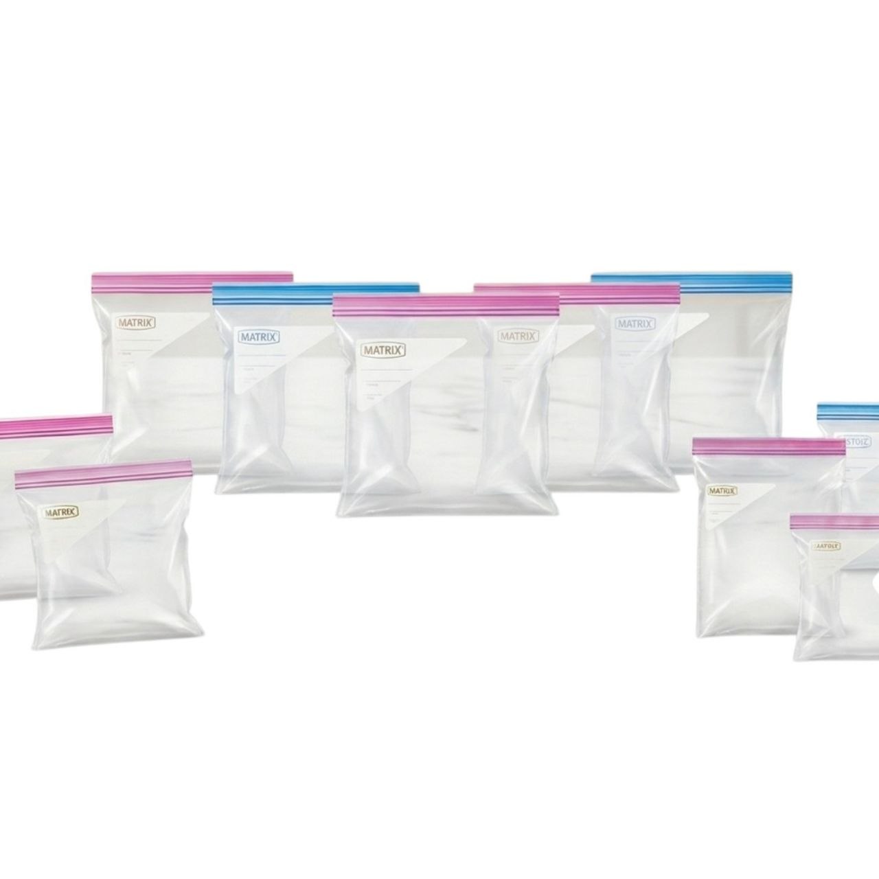 BOLSAS DE ALMACENAMIENTO RESELLABLES 20UND MATRIX 26.8X27.3X6CM