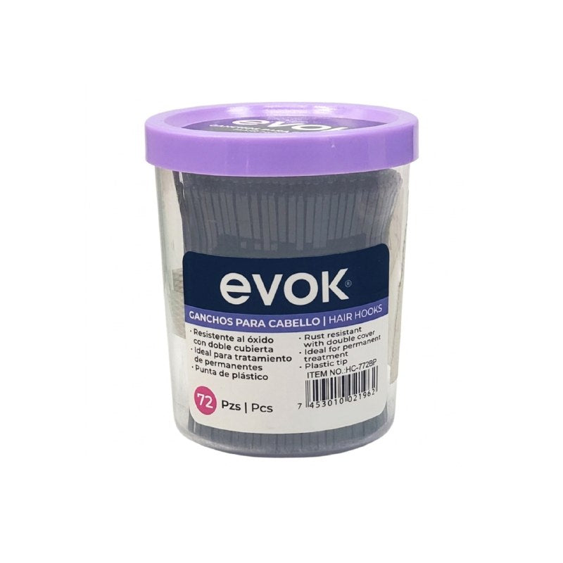 GANCHOS ANDINOS PARA EL CABELLO 72PCS EVOK