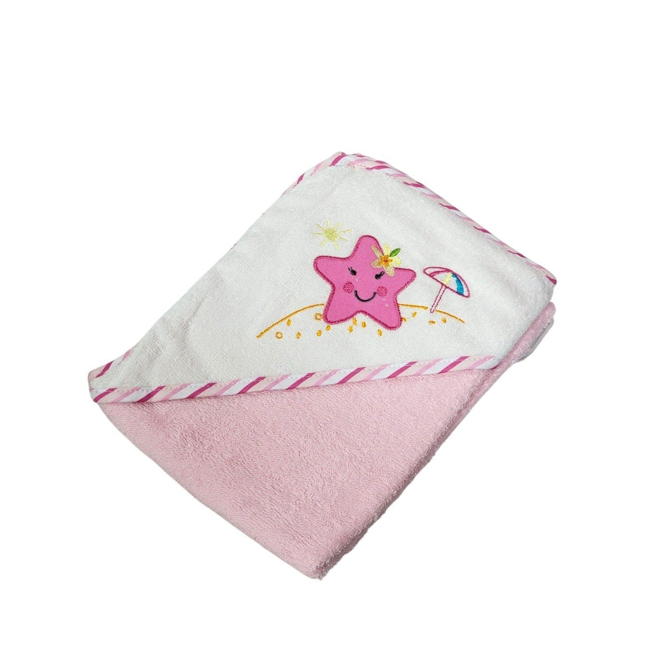 TOALLA DE BAÑO PARA BEBE DE ALGODON NATURAL GENIAL 76X76CM