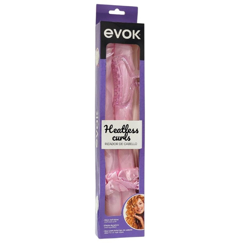 RIZADOR DE CABELLO SIN CALOR CON ACCESORIOS DE FIJACION EVOK