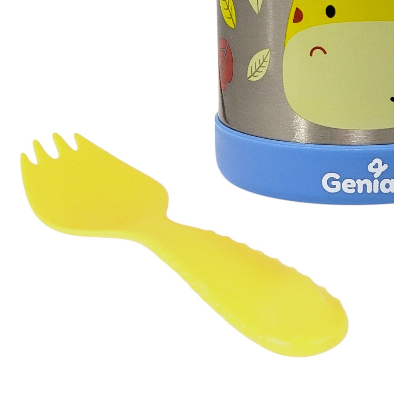 RECIPIENTE TERMO ISOTERMICO PARA ALIMENTOS INFANTIL CON CUCHARA-TENEDOR GENIAL 350ML