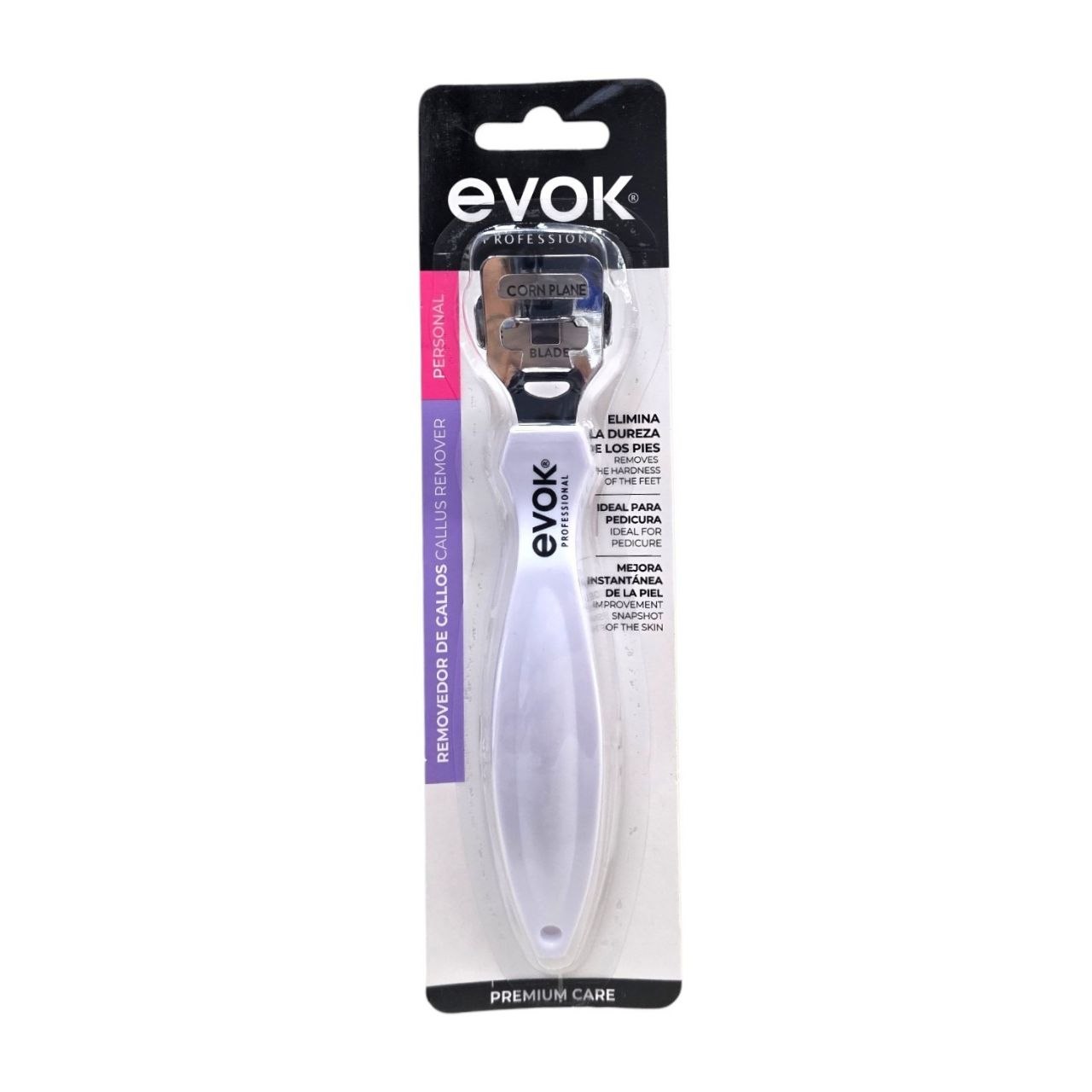 REMOVEDOR  DE CALLOS MANUAL PARA PEDICURA PROFESIONAL EVOK