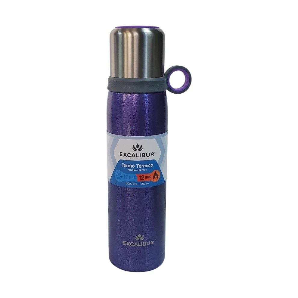 TERMO DE ACERO INOXIDABLE DE DOBLE AISLAMIENTO EXCALIBUR 600ML