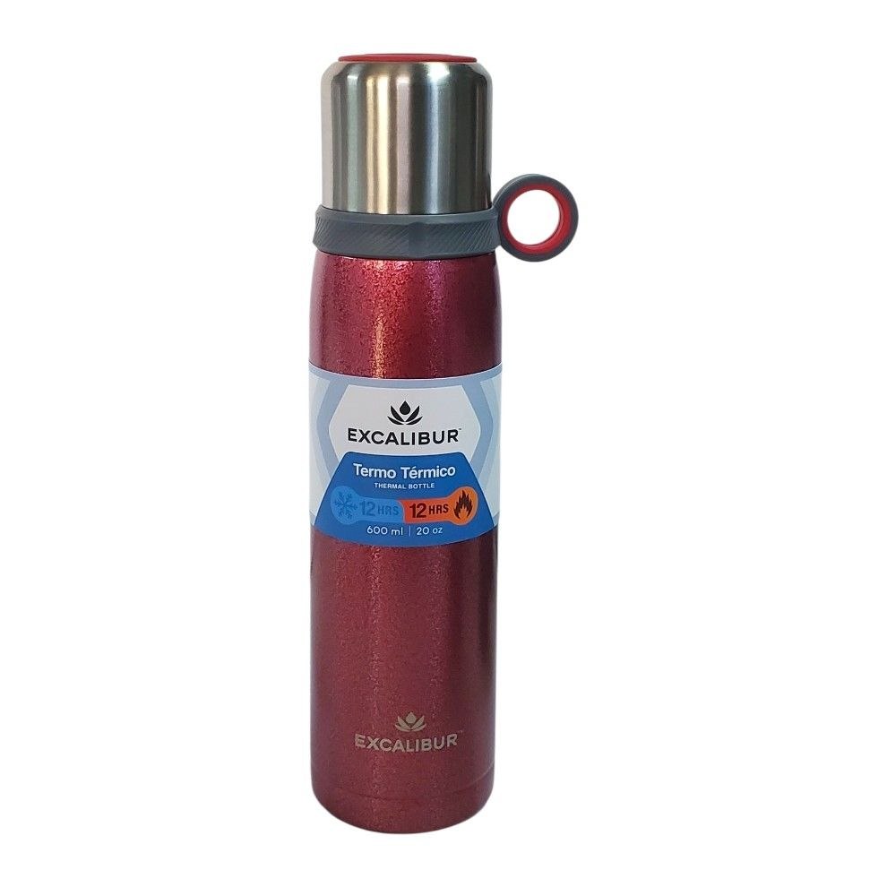 TERMO DE ACERO INOXIDABLE DE DOBLE AISLAMIENTO EXCALIBUR 600ML