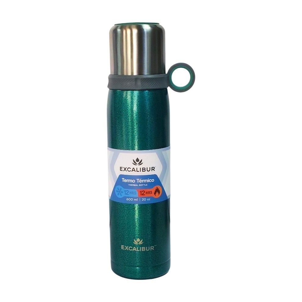 TERMO DE ACERO INOXIDABLE DE DOBLE AISLAMIENTO EXCALIBUR 600ML
