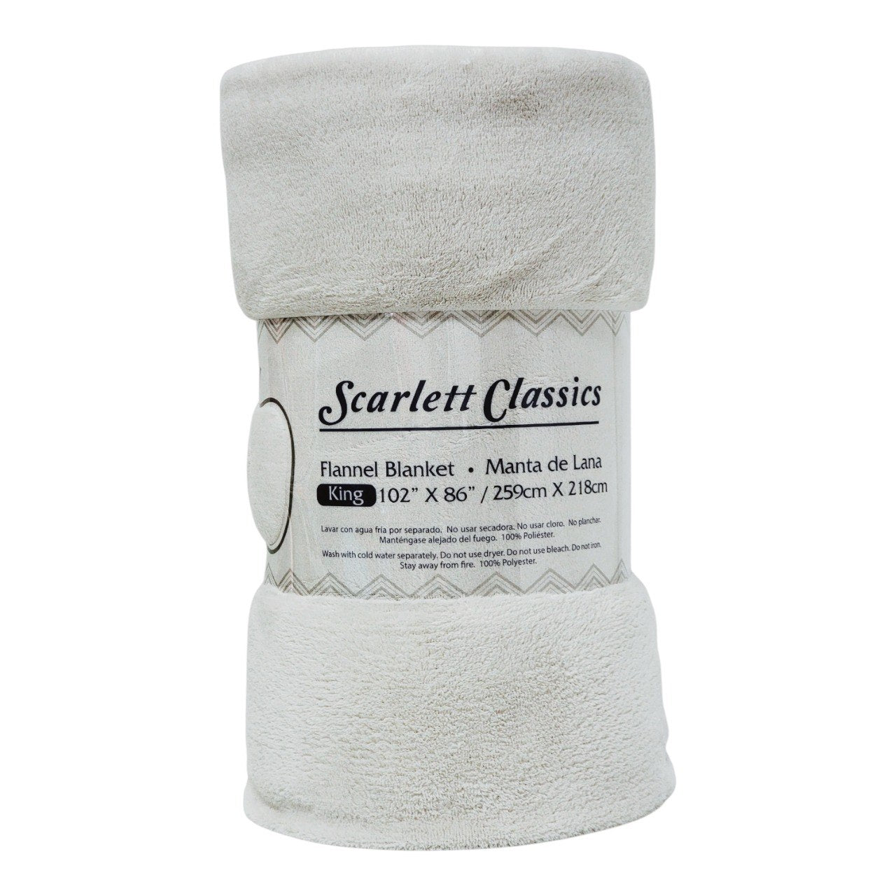 MANTA DE FRANELA TERMICA DE LUJO SCARLETT CLASSICS 259X218CM