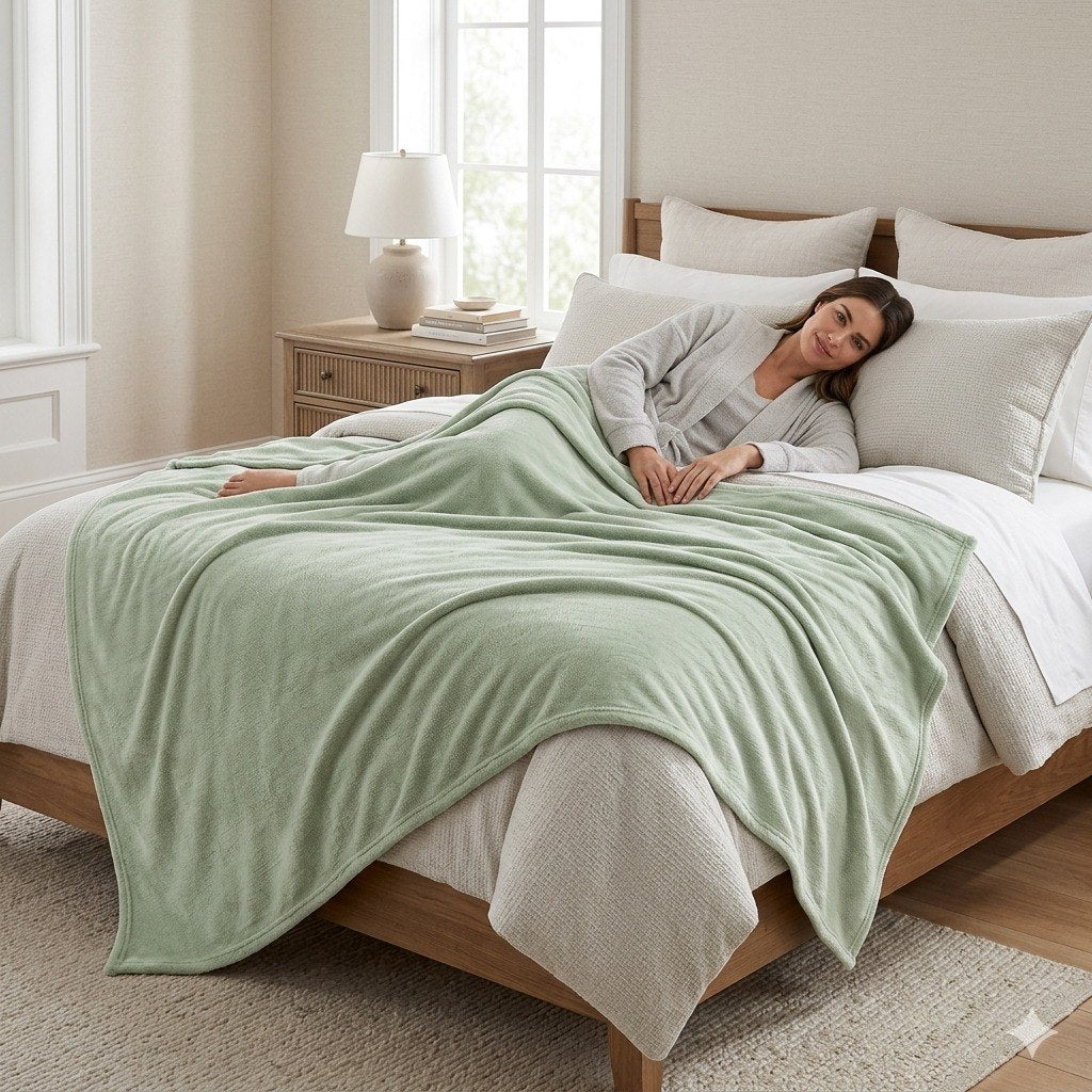 MANTA DE FRANELA TERMICA DE LUJO SCARLETT CLASSICS 259X218CM