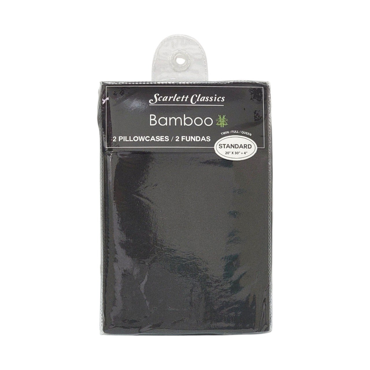 JUEGO DE FUNDAS PARA ALMOHADA DE BAMBOO TAMAÑO ESTANDAR 2PCS SCARLETT CLASSICS 51X76CM