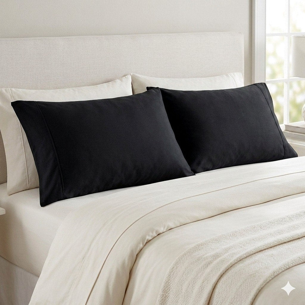JUEGO DE FUNDAS PARA ALMOHADA DE BAMBOO TAMAÑO ESTANDAR 2PCS SCARLETT CLASSICS 51X76CM