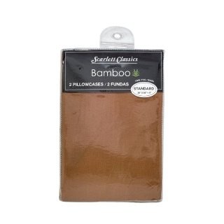JUEGO DE FUNDAS PARA ALMOHADA DE BAMBOO TAMAÑO ESTANDAR 2PCS SCARLETT CLASSICS 51X76CM