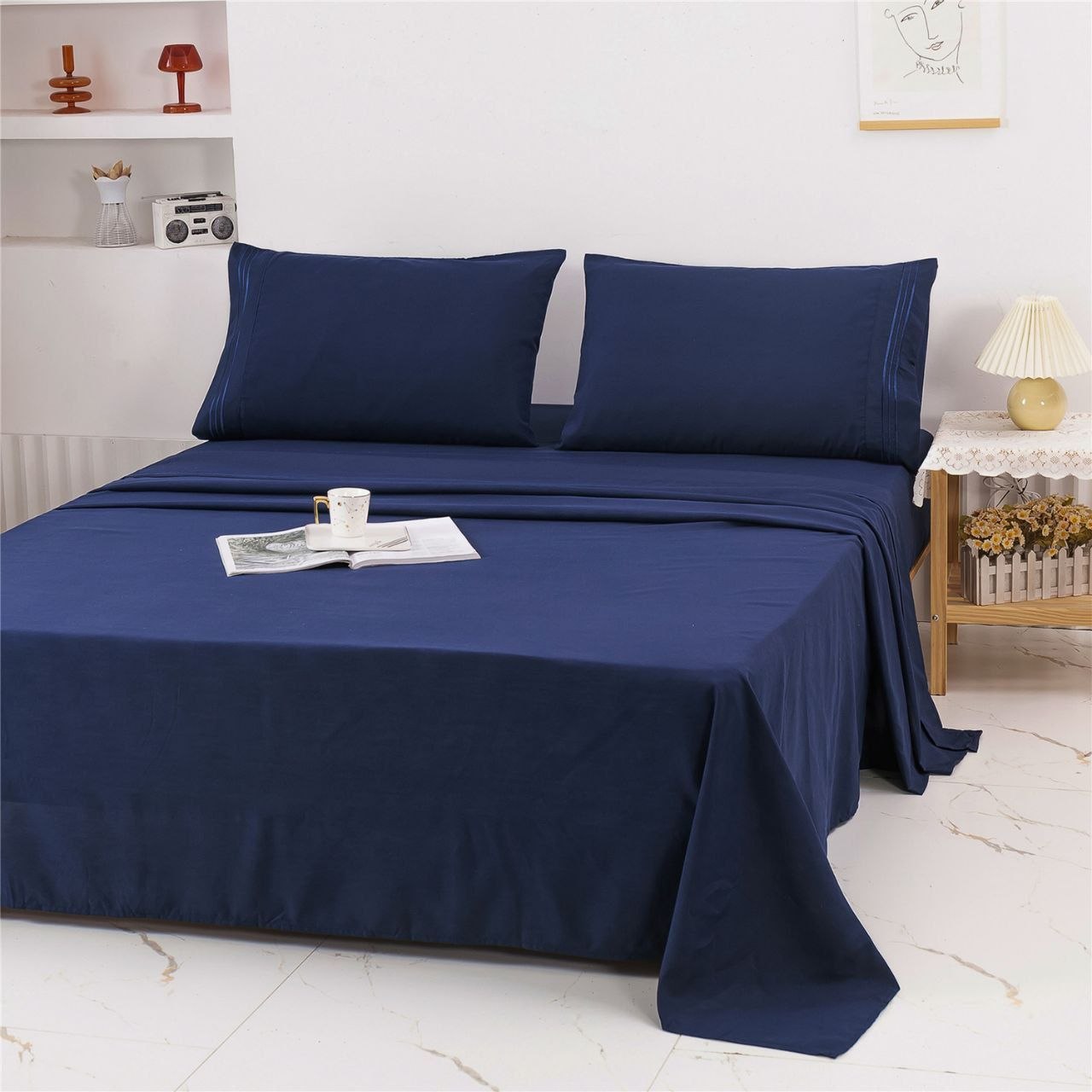 JUEGO DE SABANAS TAMAÑO KING 4PCS SCARLETT CLASSICS