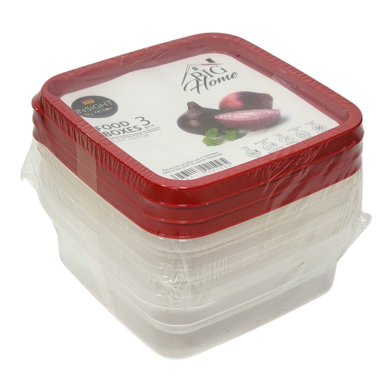 SET DE RECIPIENTE PANAS PARA ALIMENTO 3X23CM X 3PCS 0.7L