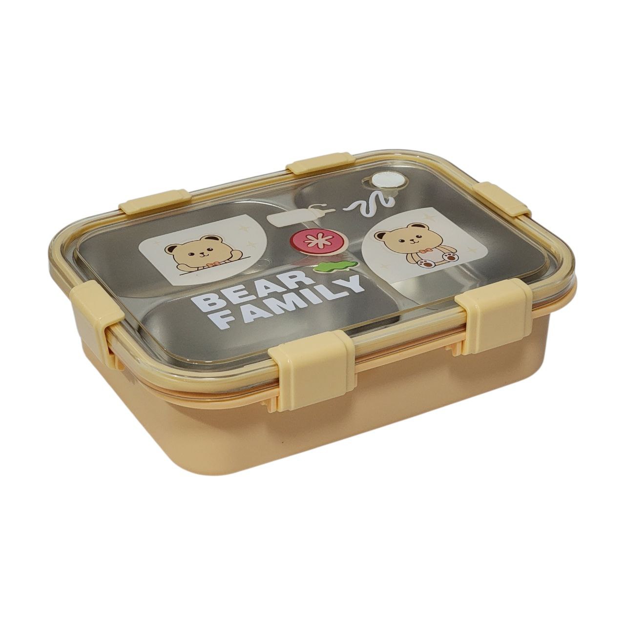 LONCHERA CON BANDEJA DE ACERO INOXIDABLE LAXON 6.5X16.2X22.2CM