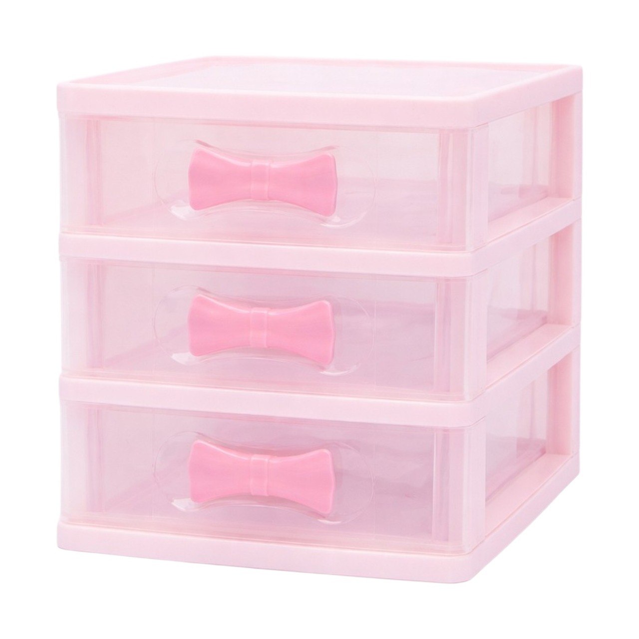 ORGANIZADOR DE CAJONES TRANSPARENTE DE 3 NIVELES LOTUS 14X15X17CM