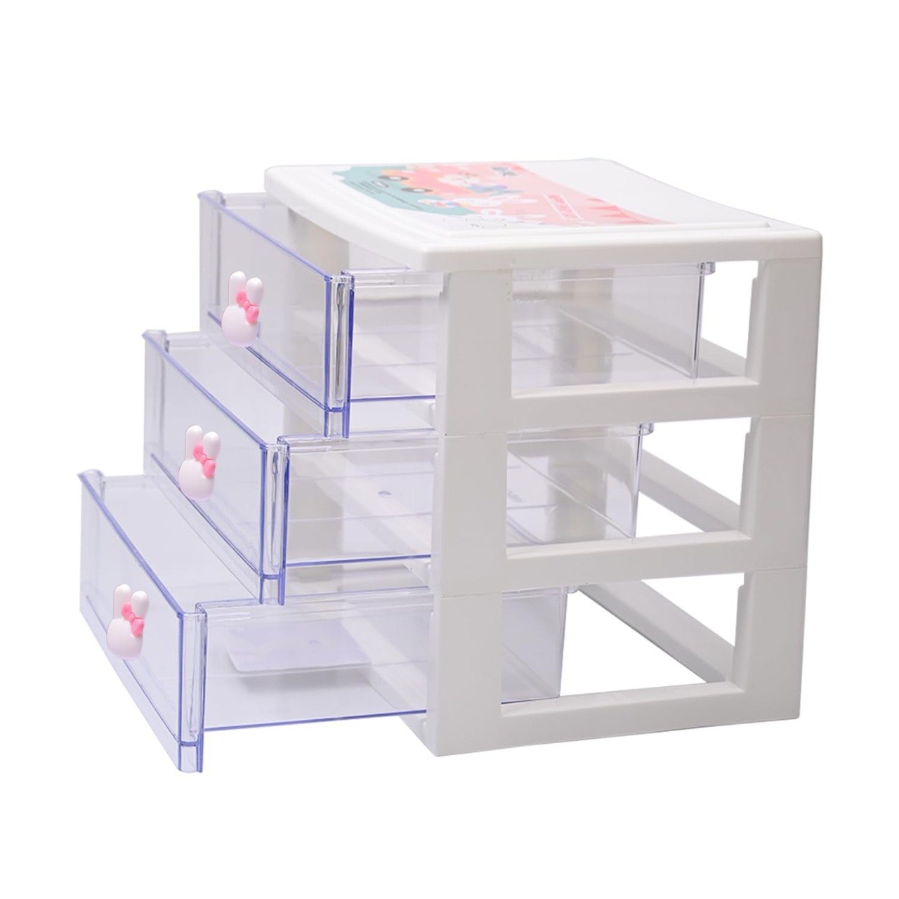 ORGANIZADOR DE CAJONES TRANSPARENTE DE 3 NIVELES LOTUS 260ML