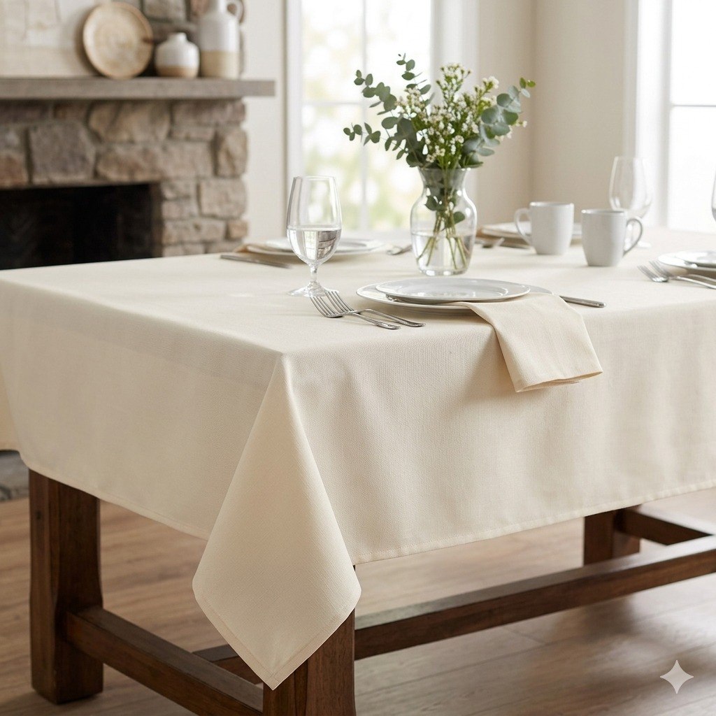 MANTEL DE TEJIDO OXFORD ELEGANTE SCARLETT CLASSICS 152X264CM