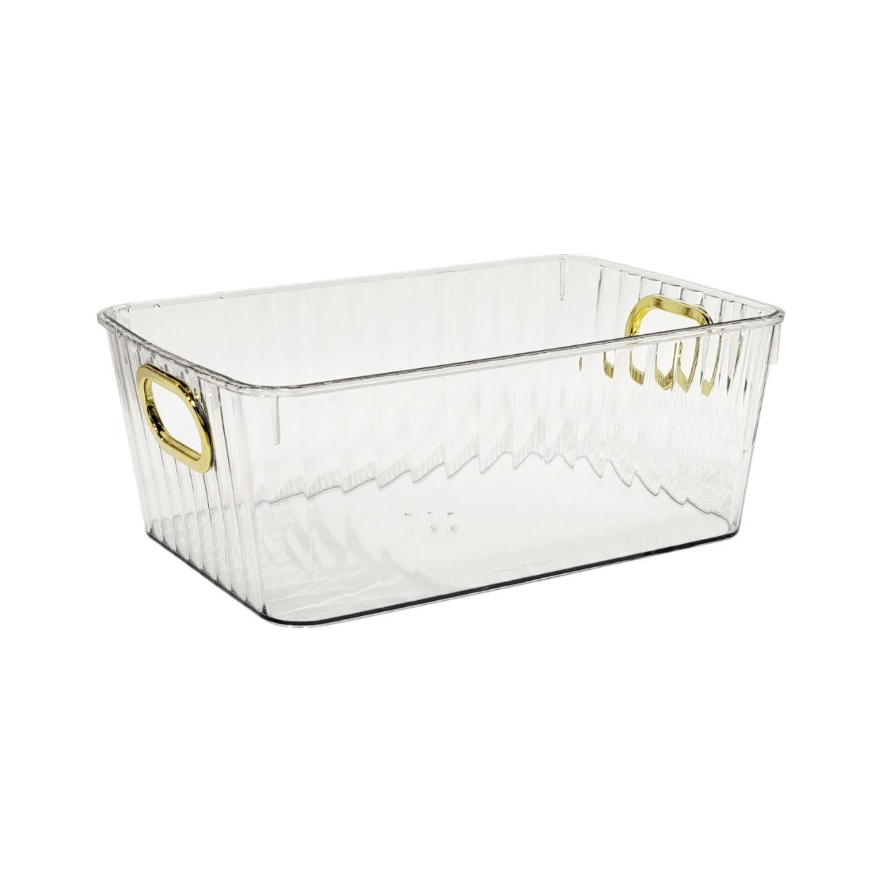 RECIPIENTE CAJA DE ALMACENAMIENTO MULTIUSO CON AGARRADERAS LOTUS 26X18X10CM