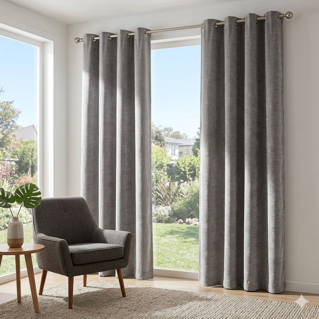 CORTINA DECORATIVA DE TEJIDO CHENILLE SCARLETT CLASSICS 132X228CM