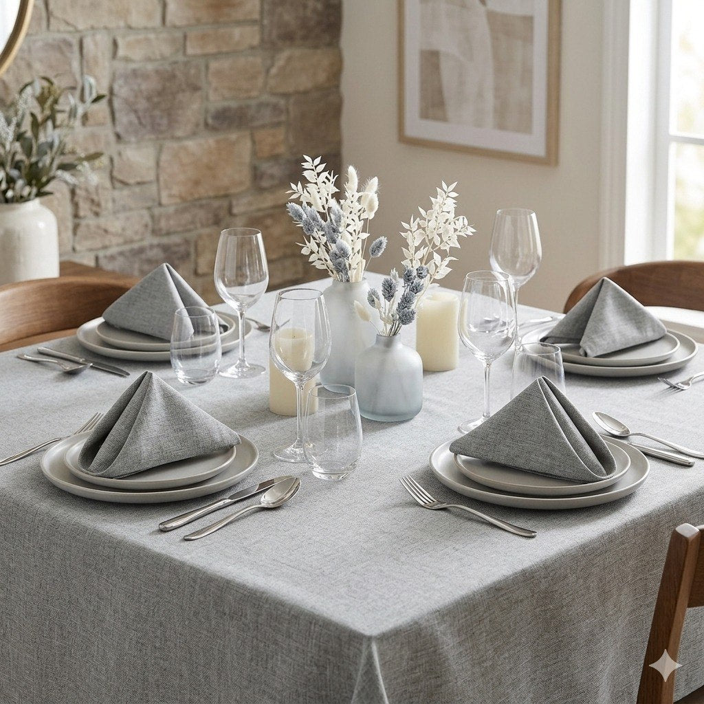 JUEGO DE MANTEL Y SERVILLETERAS DE LUJO 5PCS SCARLETT CLASSICS 45X72CM
