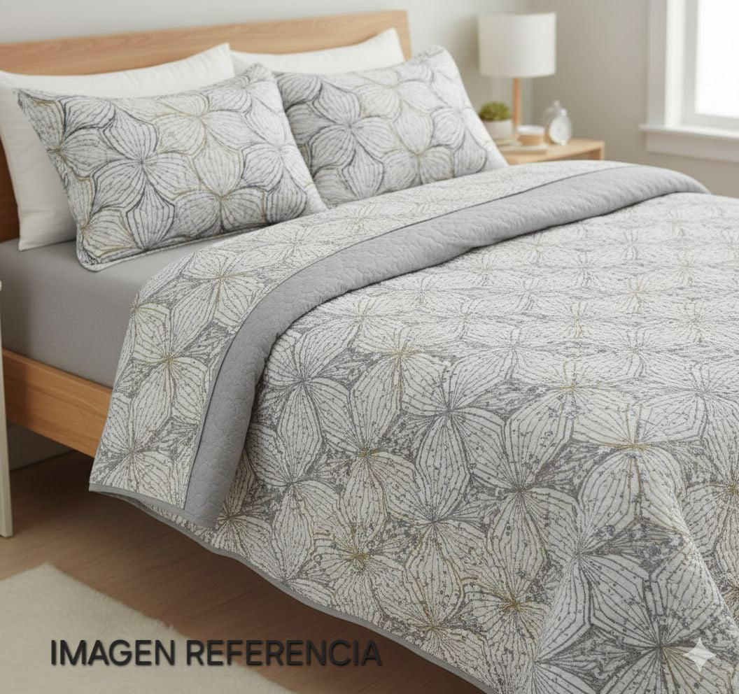 JUEGO DE EDREDON REVERSIBLE KING 3PCS BENELI HOME