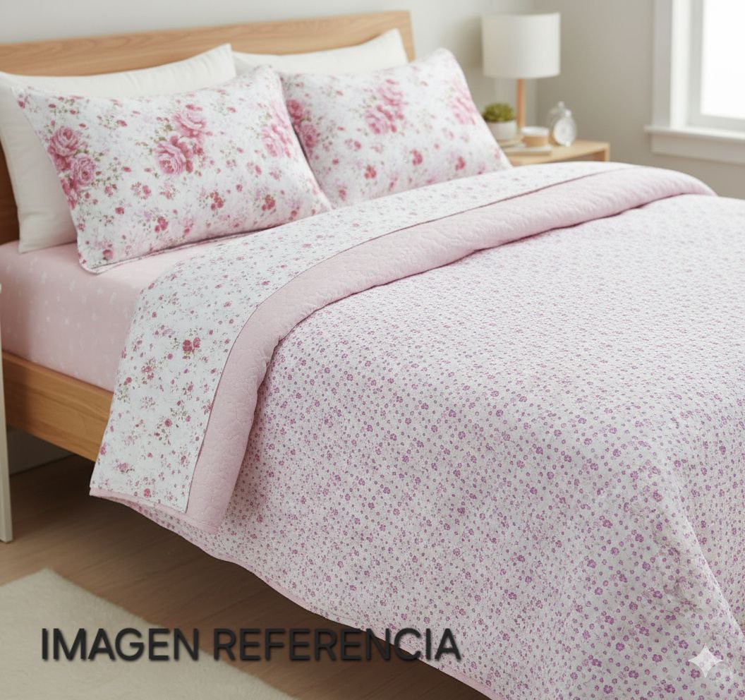 JUEGO DE EDREDON REVERSIBLE KING 3PCS BENELI HOME