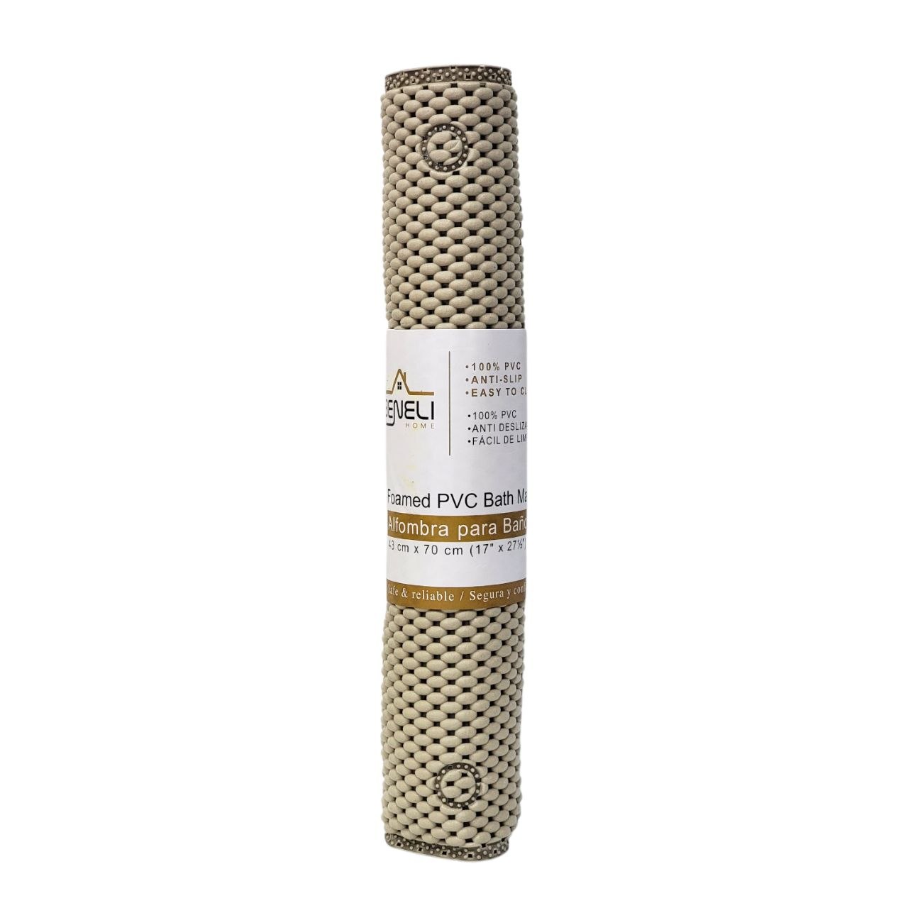 ALFOMBRA DE BAÑO DE PVC ANTIDESLIZANTE BENELI HOME 43X70CM