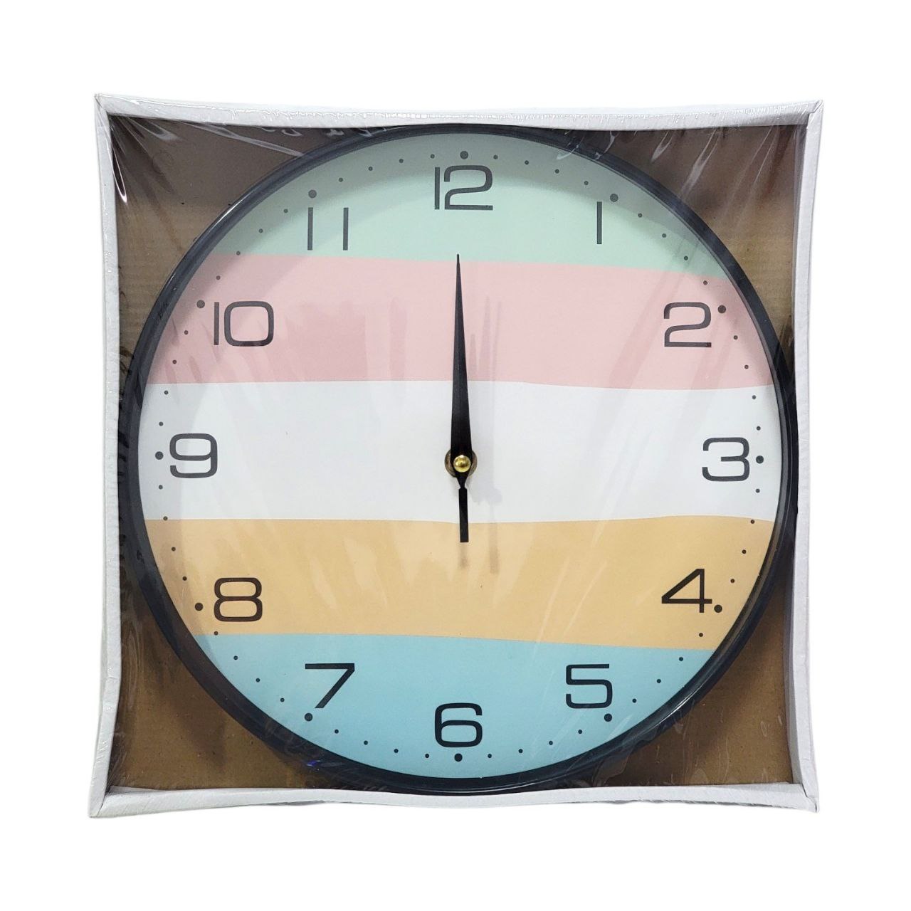 RELOJ DE PARED CON FONDO DE COLORES BENELI HOME 28CM