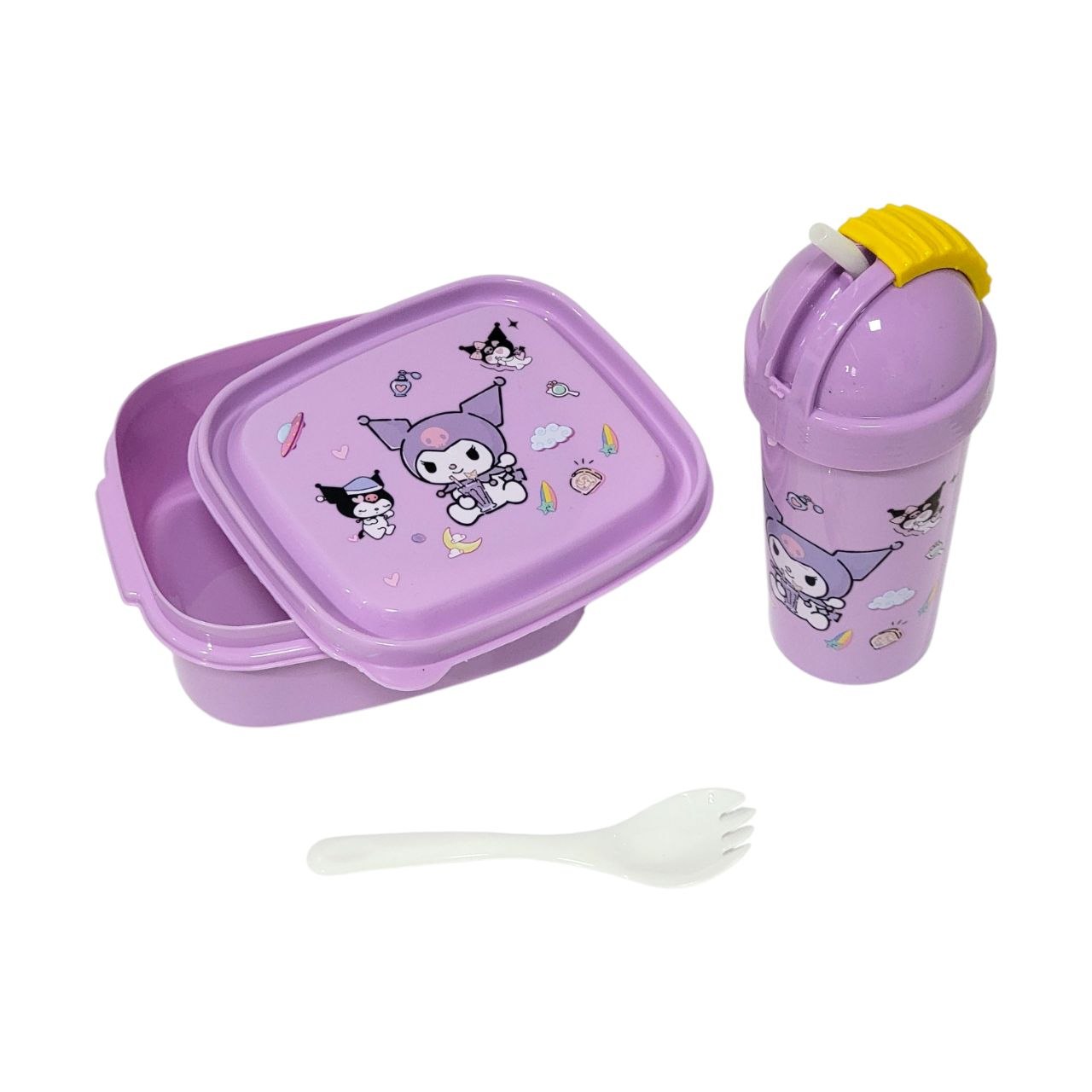 SET DE RECIPIENTE PANA PARA ALIMENTOS DE PERSONAJES INFANTILES CON BOTE Y CUBIERTO BENELI HOME
