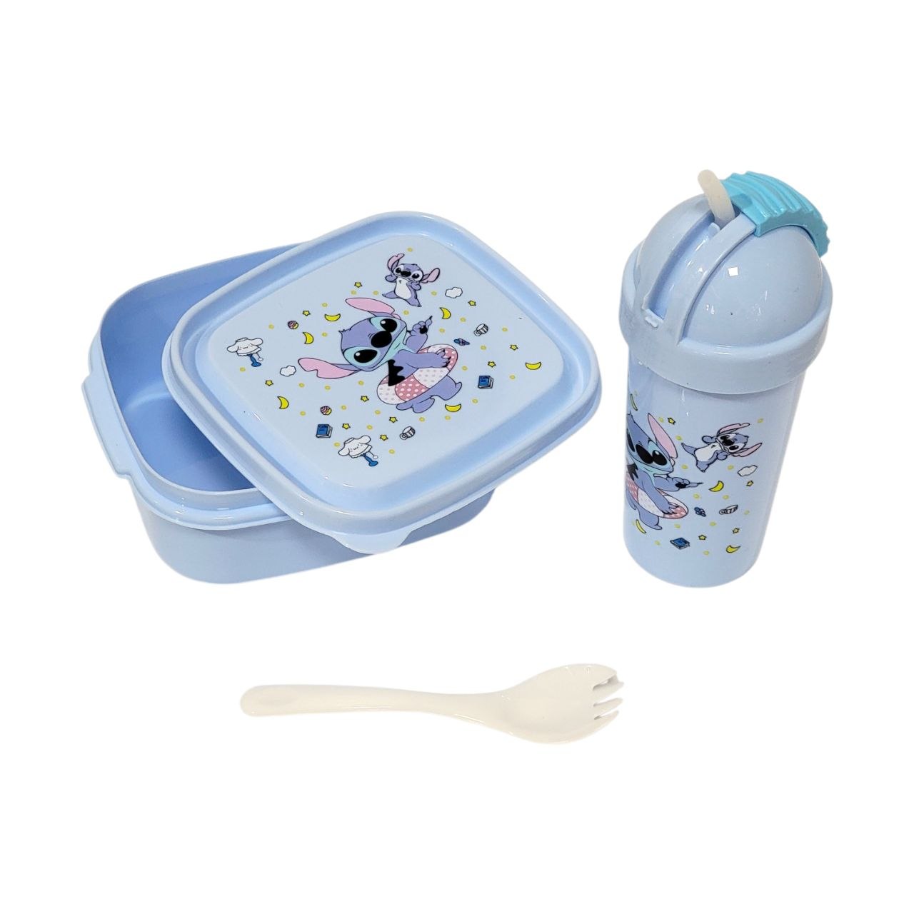 SET DE RECIPIENTE PANA PARA ALIMENTOS DE PERSONAJES INFANTILES CON BOTE Y CUBIERTO BENELI HOME