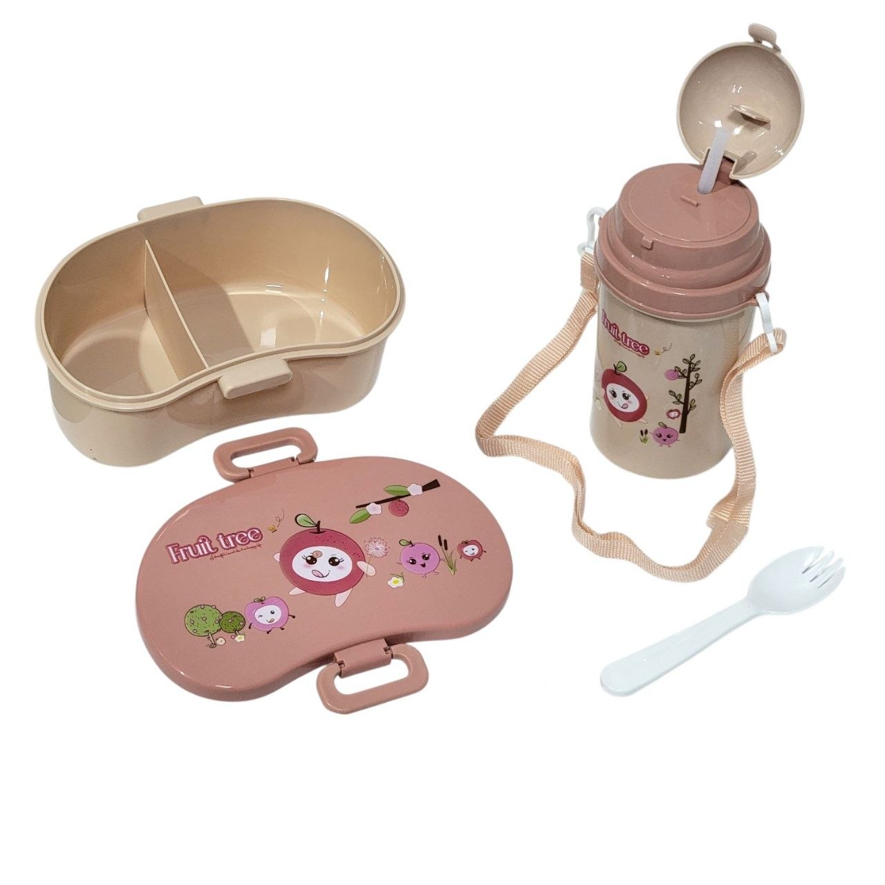 SET DE RECIPIENTE PANA PARA ALIMENTOS INFANTIL CON BOTE CON CORREA Y CUBIERTO BENELI HOME