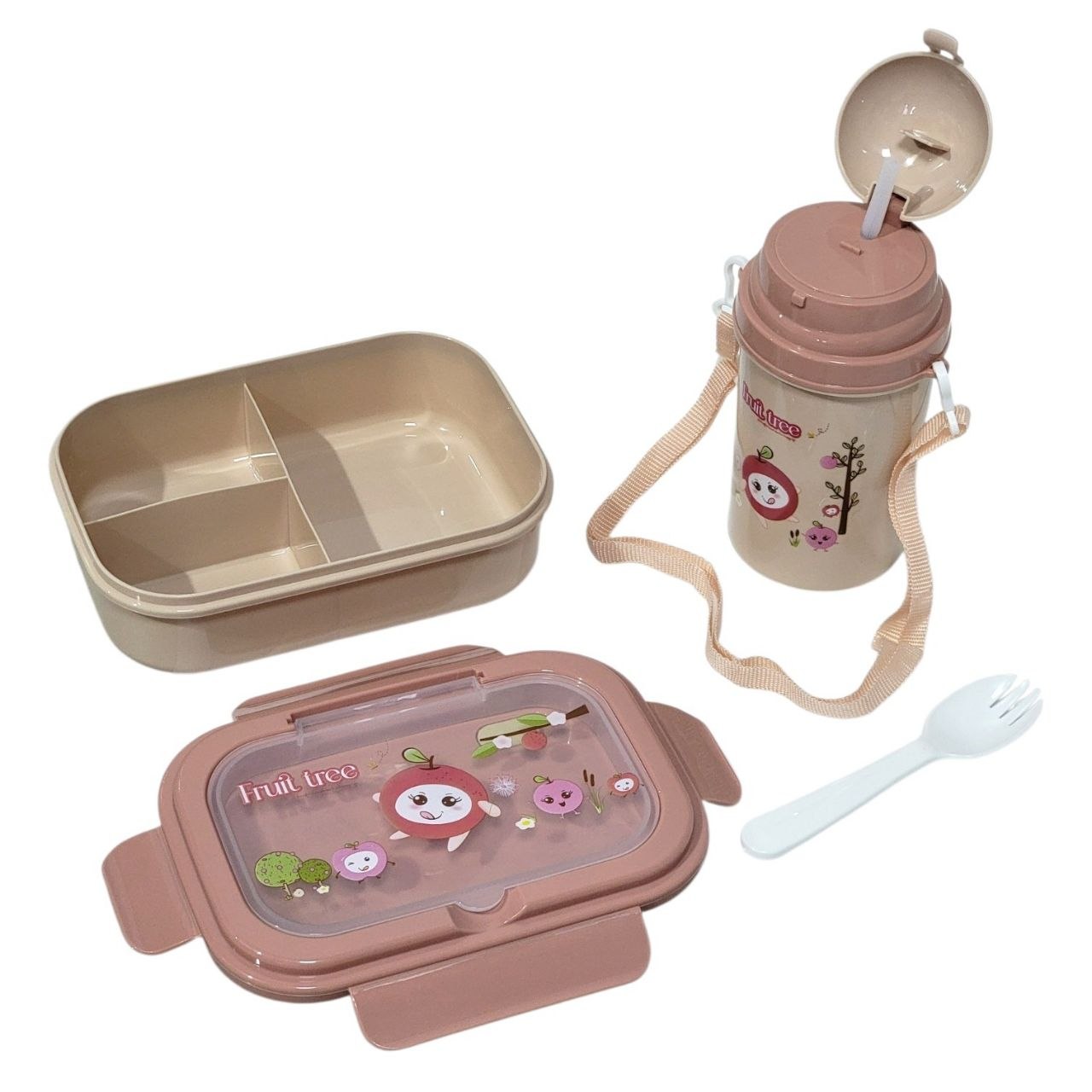 SET DE RECIPIENTE PANA PARA ALIMENTOS INFANTIL CON BOTE Y CUBIERTO BENELI HOME