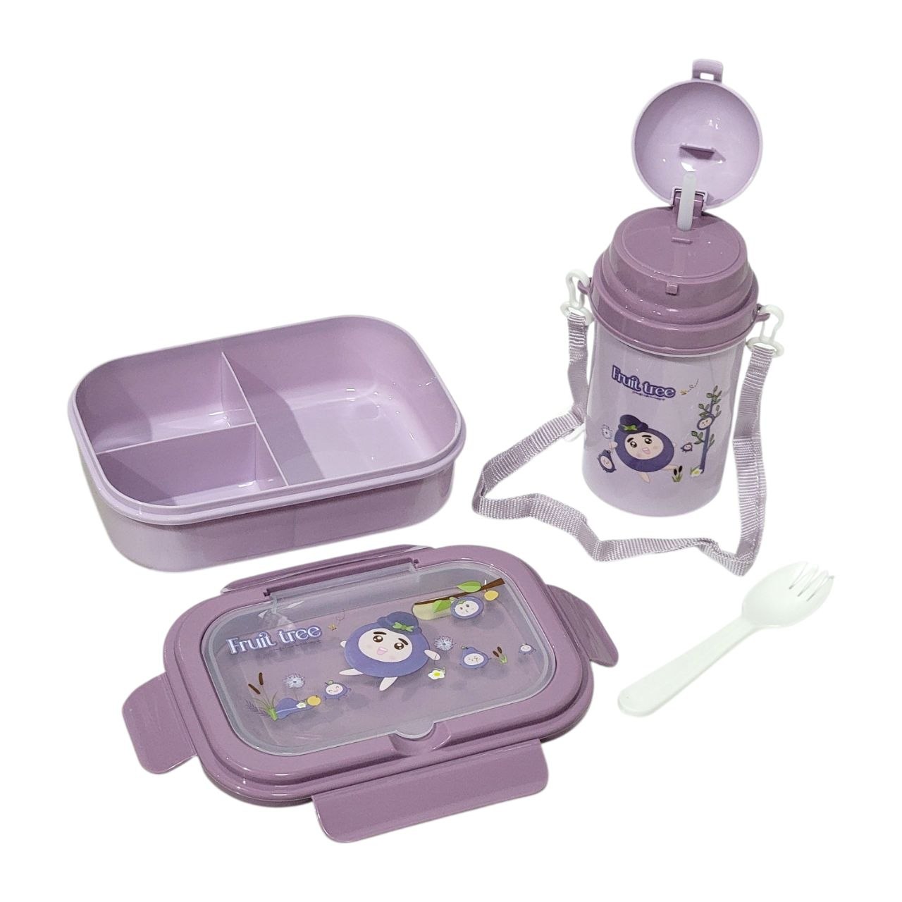 SET DE RECIPIENTE PANA PARA ALIMENTOS INFANTIL CON BOTE Y CUBIERTO BENELI HOME