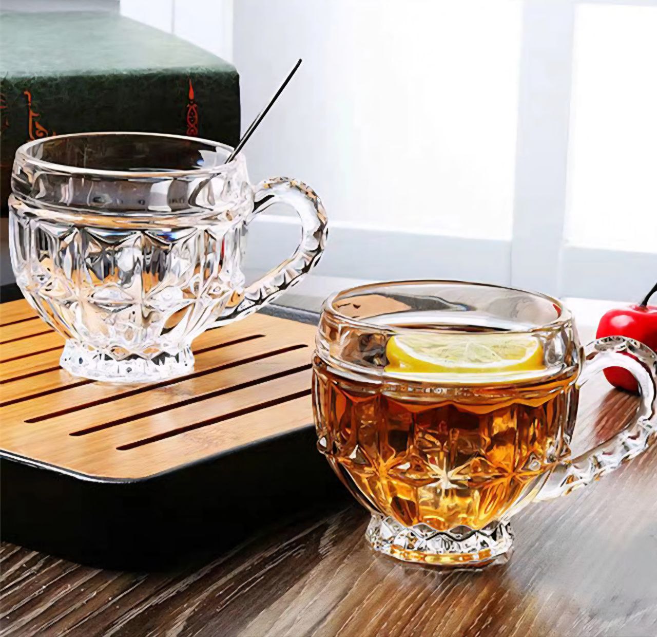 SET DE TAZAS MINI DE VIDRIO 6PCS BENELI HOME 210ML X 6PCS