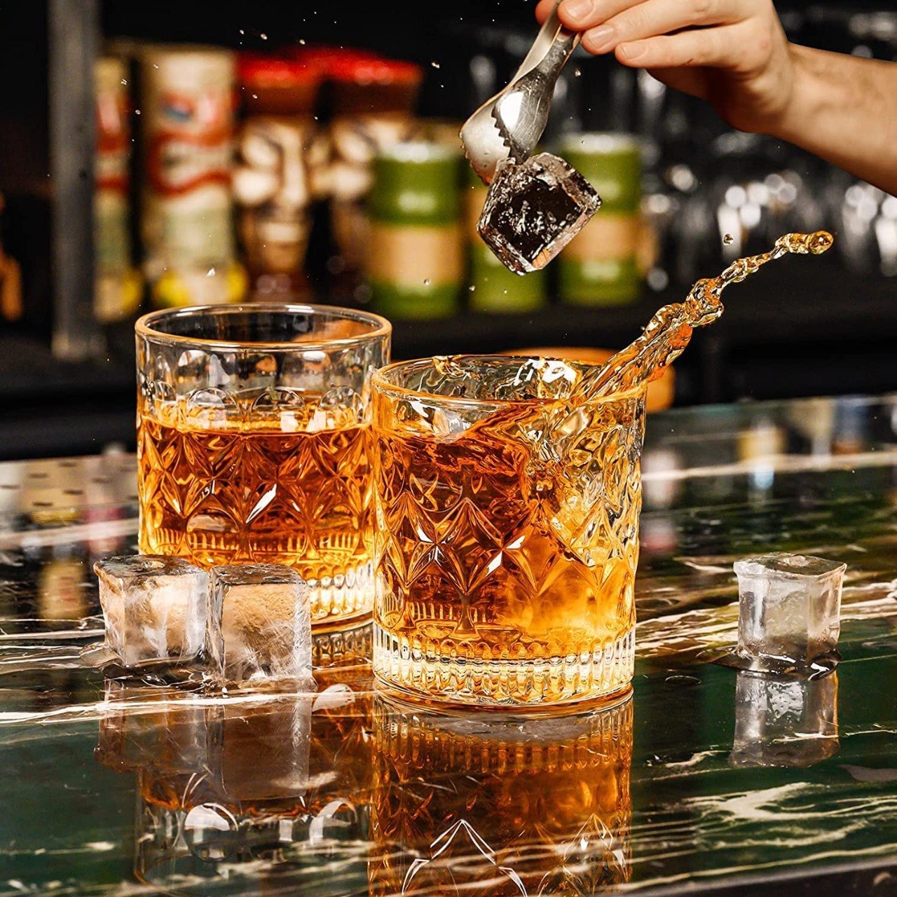 SET DE VASOS DE CRISTAL CON ACABADO DE LUJO ELEGANTE COLECCION JX 6PCS BENELI HOME