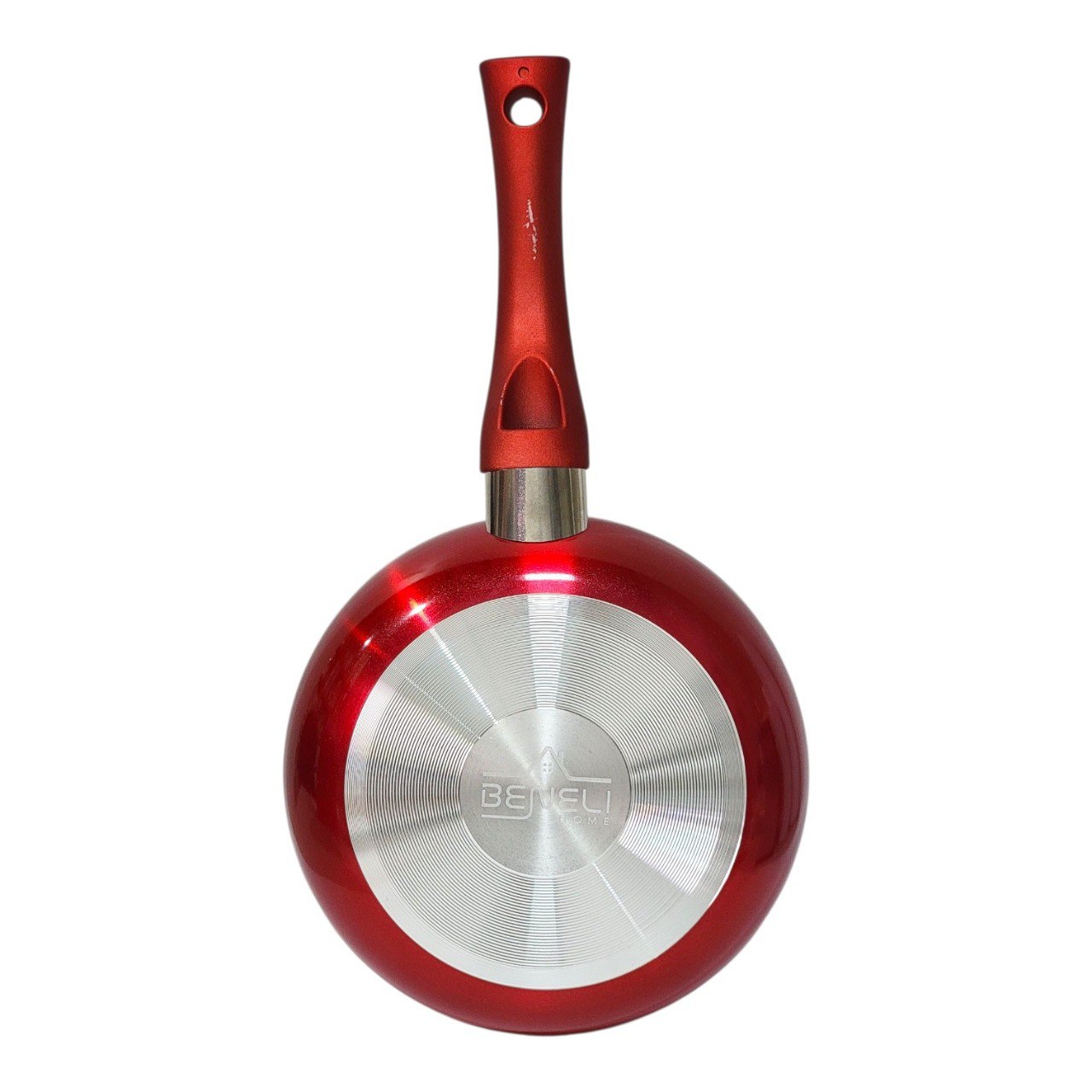 SARTEN DE ALUMINIO ANTIADHERENTE COLOR ROJO BENELI HOME 18CM